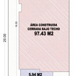 Esquema de áreas primer piso_ Diseño casa pequeña El Oasis